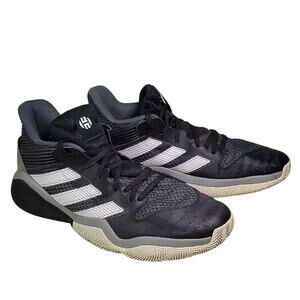 Adidas Harden Stepback High Black and White Sneakers Mens Size 13